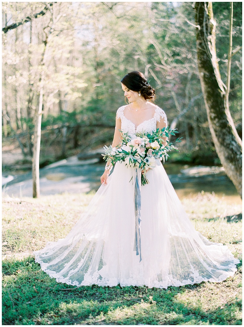 vineyard wedding bridal photos NC