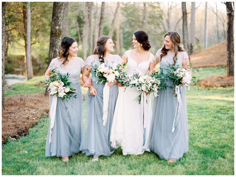 bridesmaids dresses vineyard wedding NC