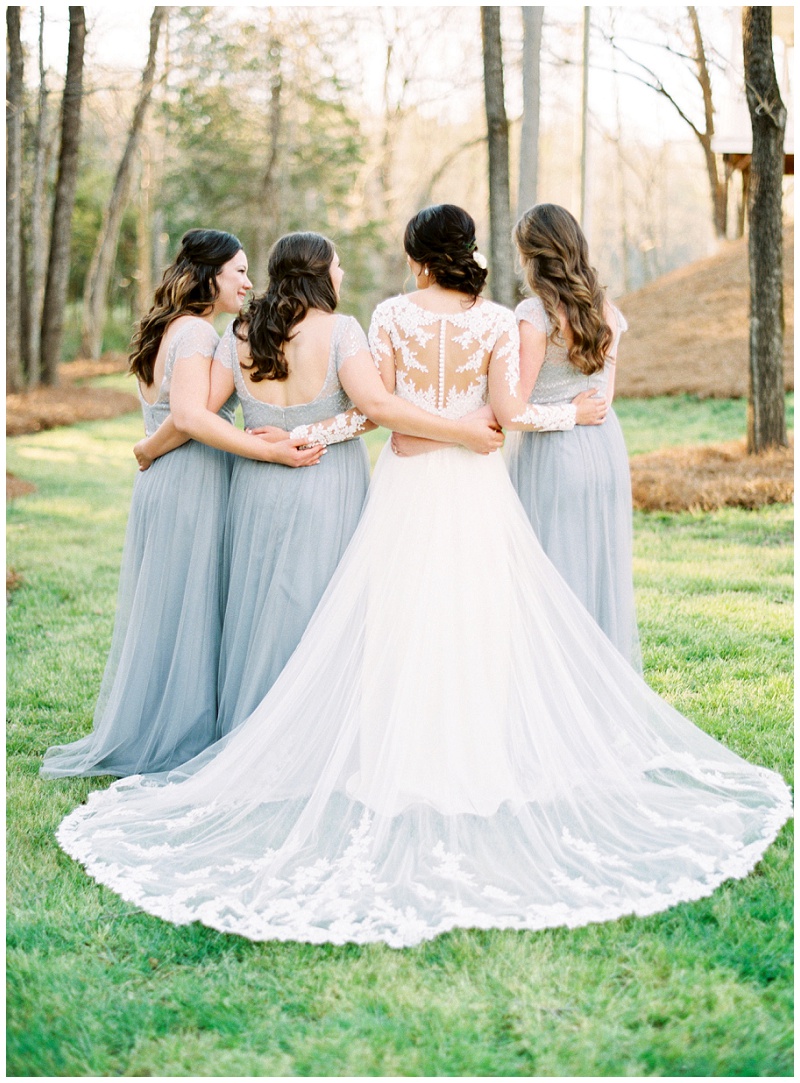 outdoor bridal party photos NC