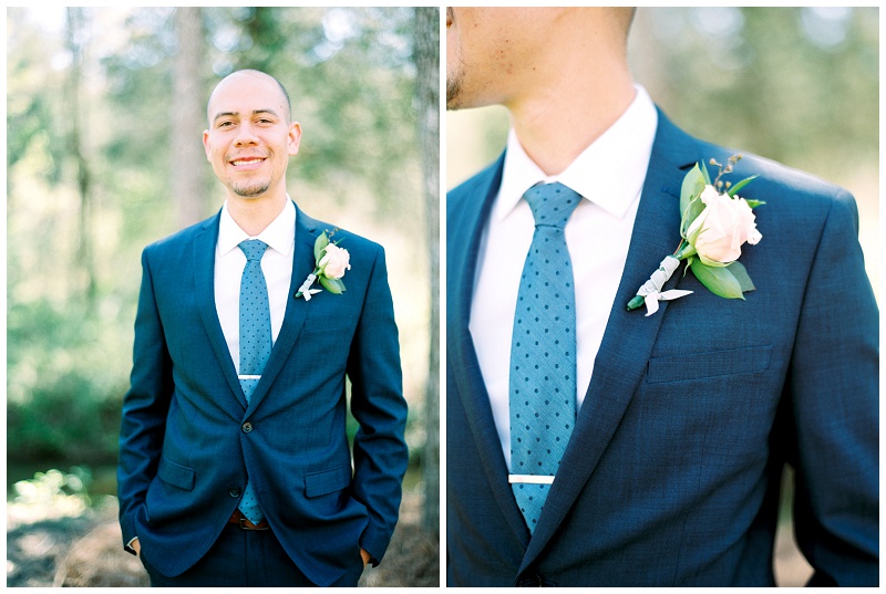 groom walking vineyard NC