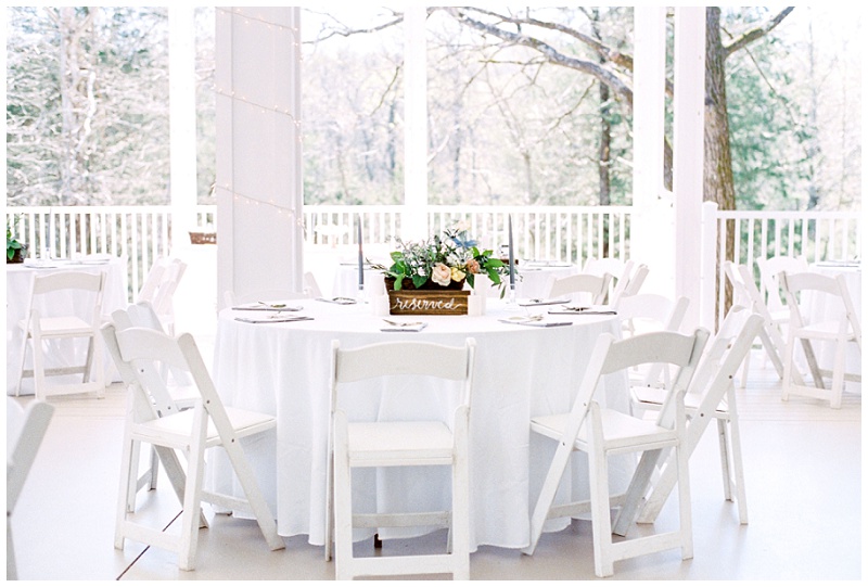 wedding reception decor vineyard NC
