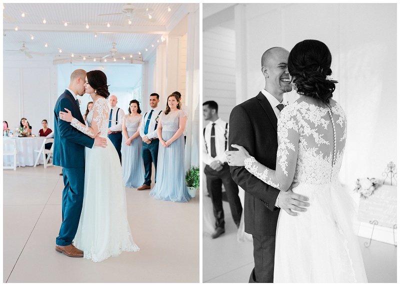 first dance vineyard wedding NC