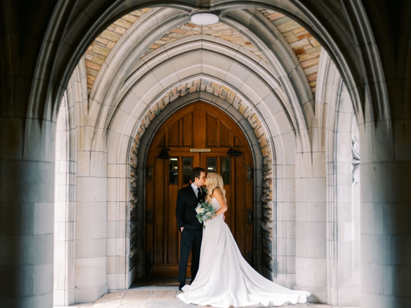 newlyweds first look portraits Nashville TN wedding