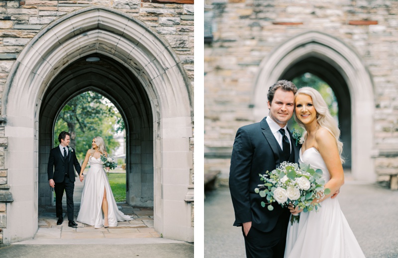 Nashville wedding couple portraits historic venue