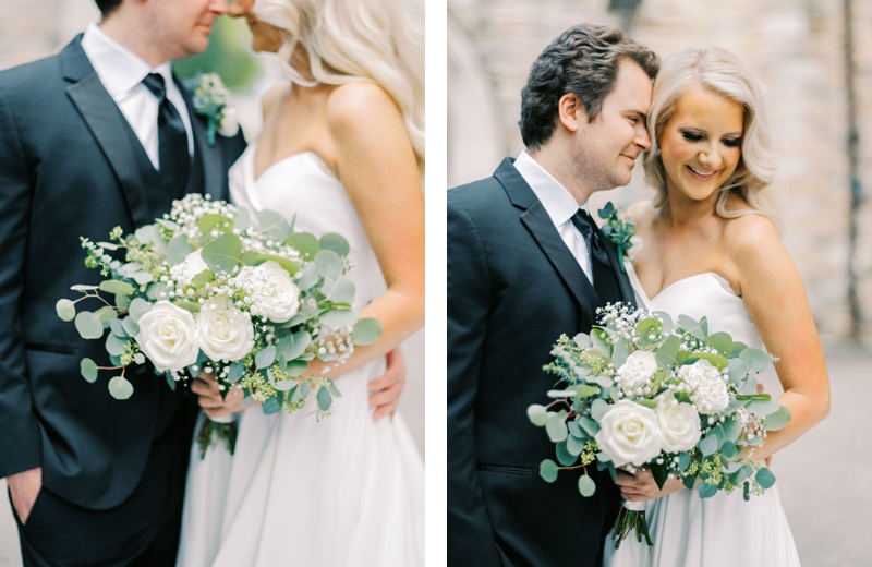 newlyweds portraits Nashville TN wedding