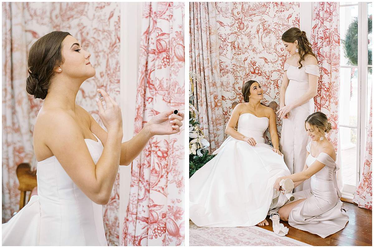 bridesmaids getting ready morning