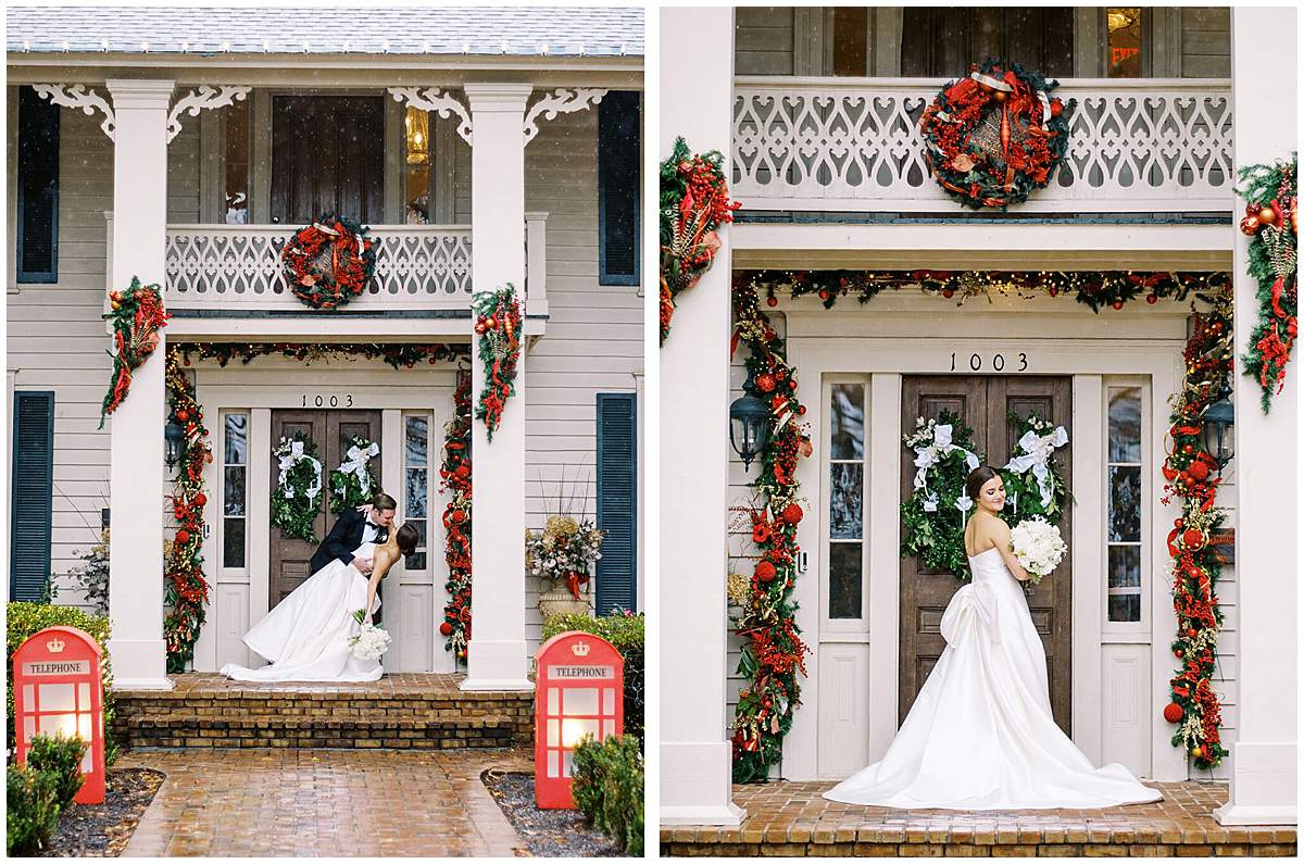 romantic wedding couple natural light