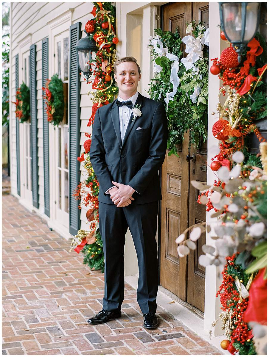 wedding groom editorial portrait