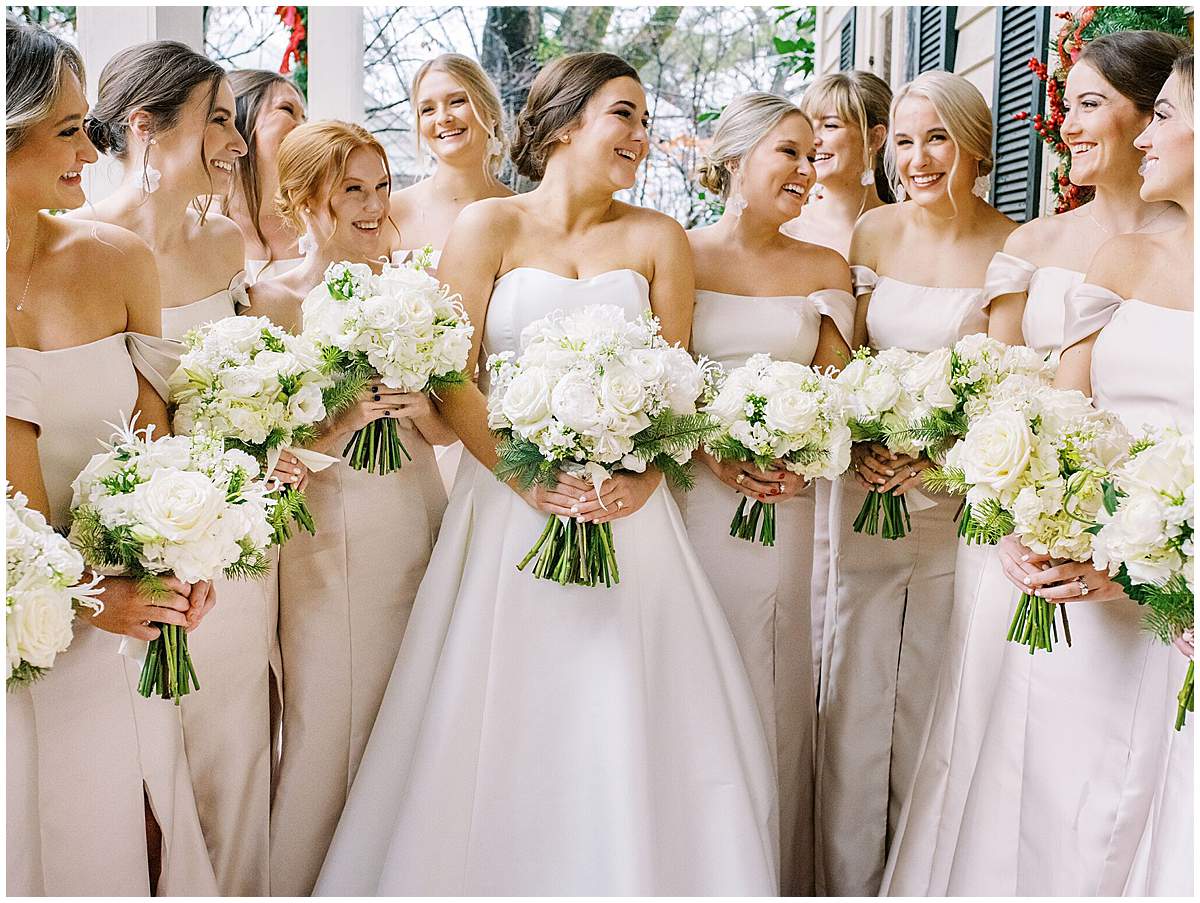 bridesmaids dresses coordinated style