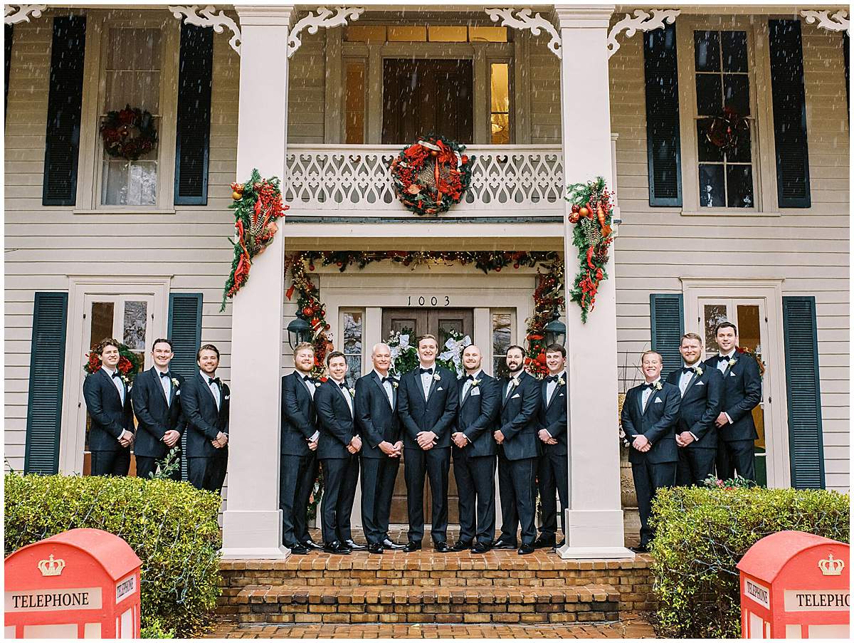 groomsmen classic suits wedding