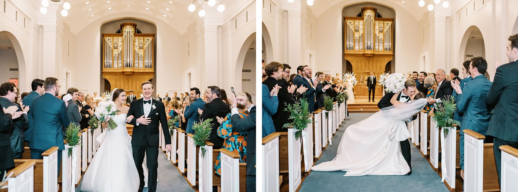 Paris Yates Chapel wedding ceremony exit