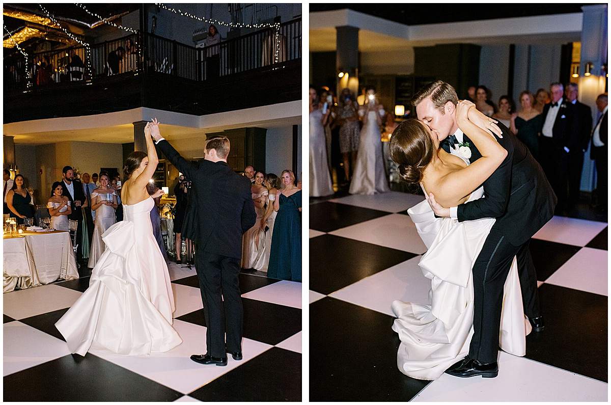 first dance newlyweds reception at The Lyric Oxford