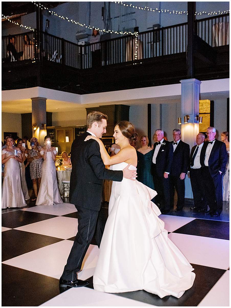 first dance newlyweds reception