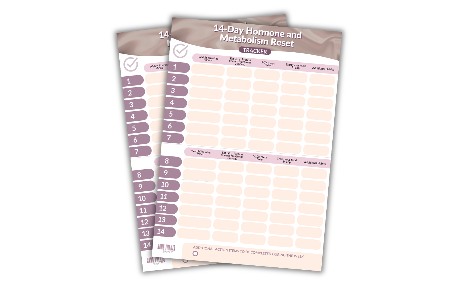 The Reset Tracker and Workbook preview