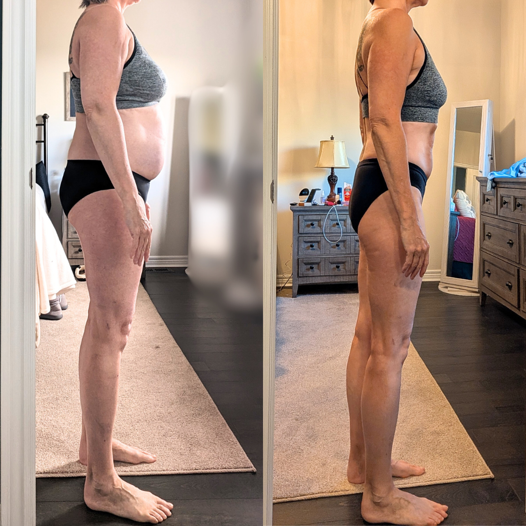 Client before and after