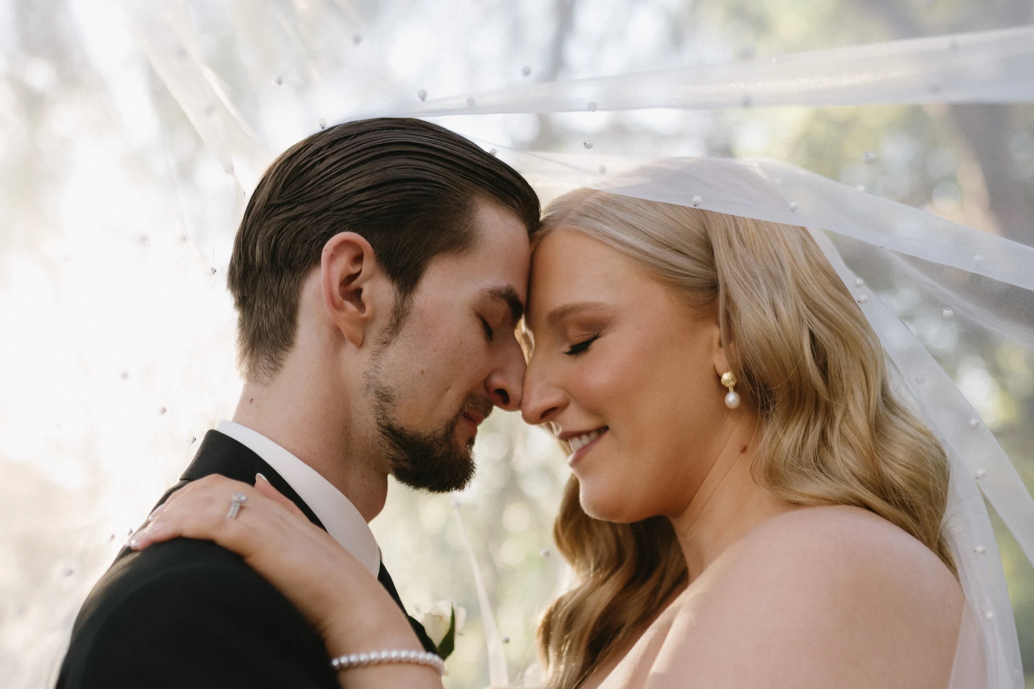 Elli + partner on their wedding day