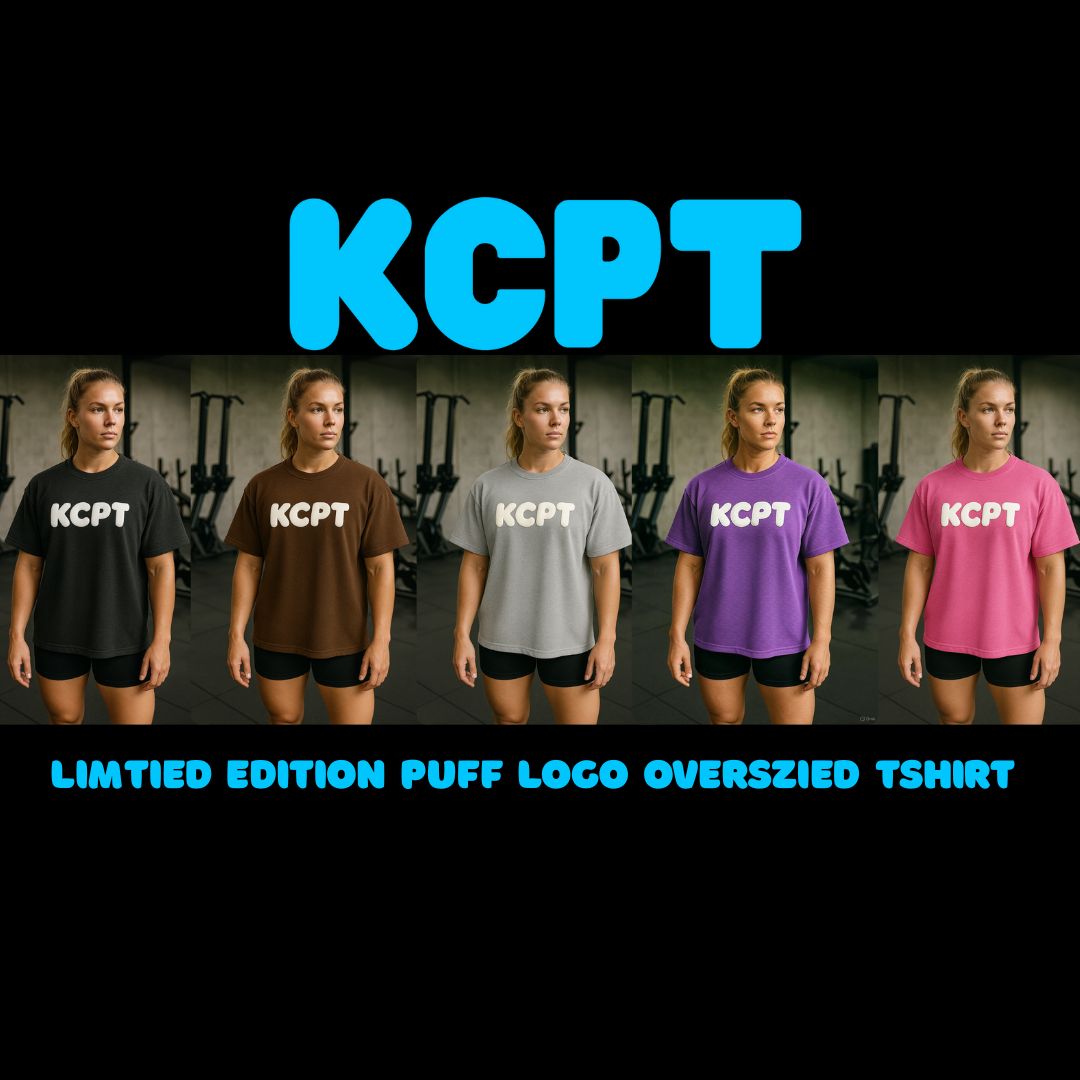 KCPT Oversized TShirt Limited Edition Puff Logo Gym Apparel