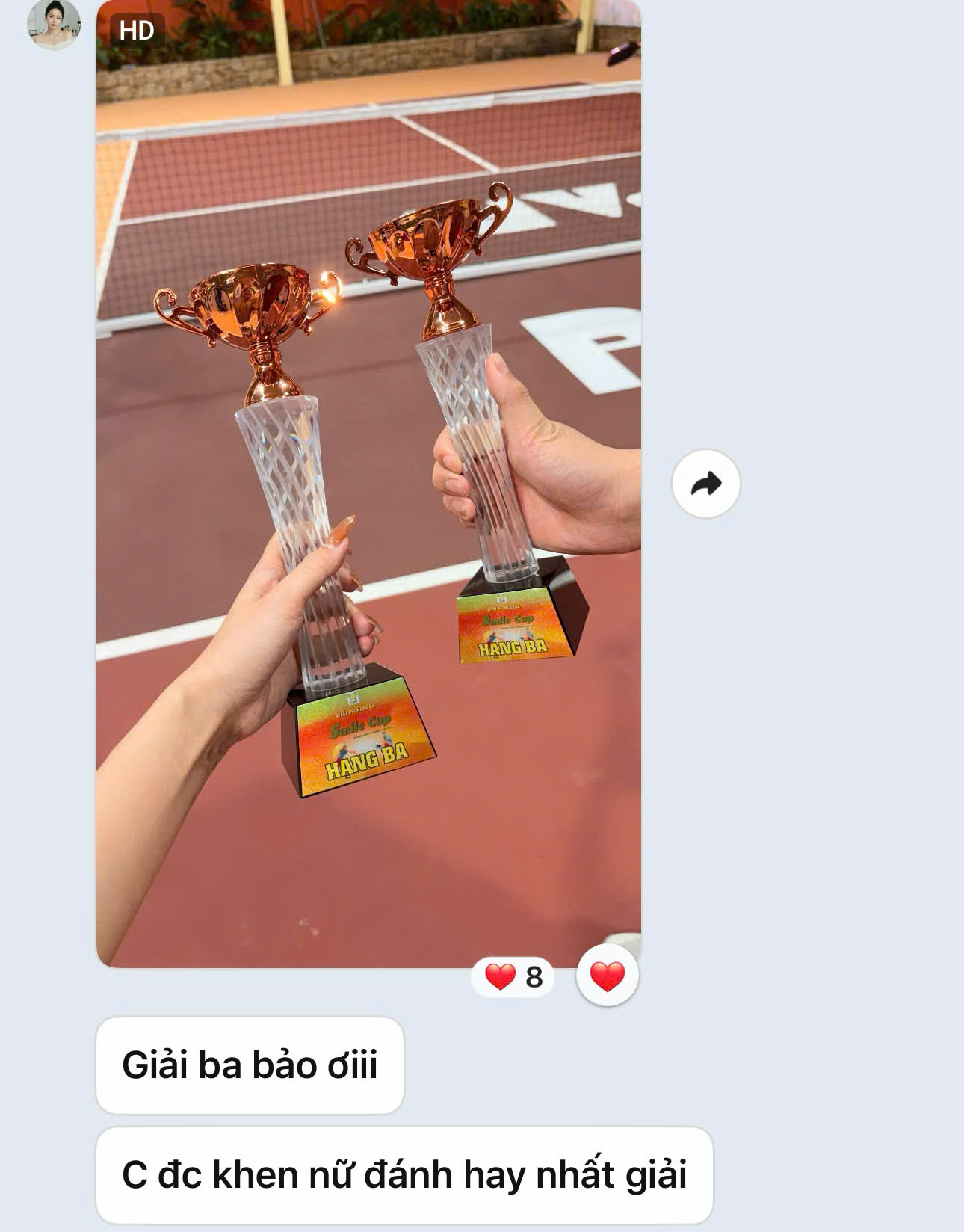 Tin nhắn học viên 1