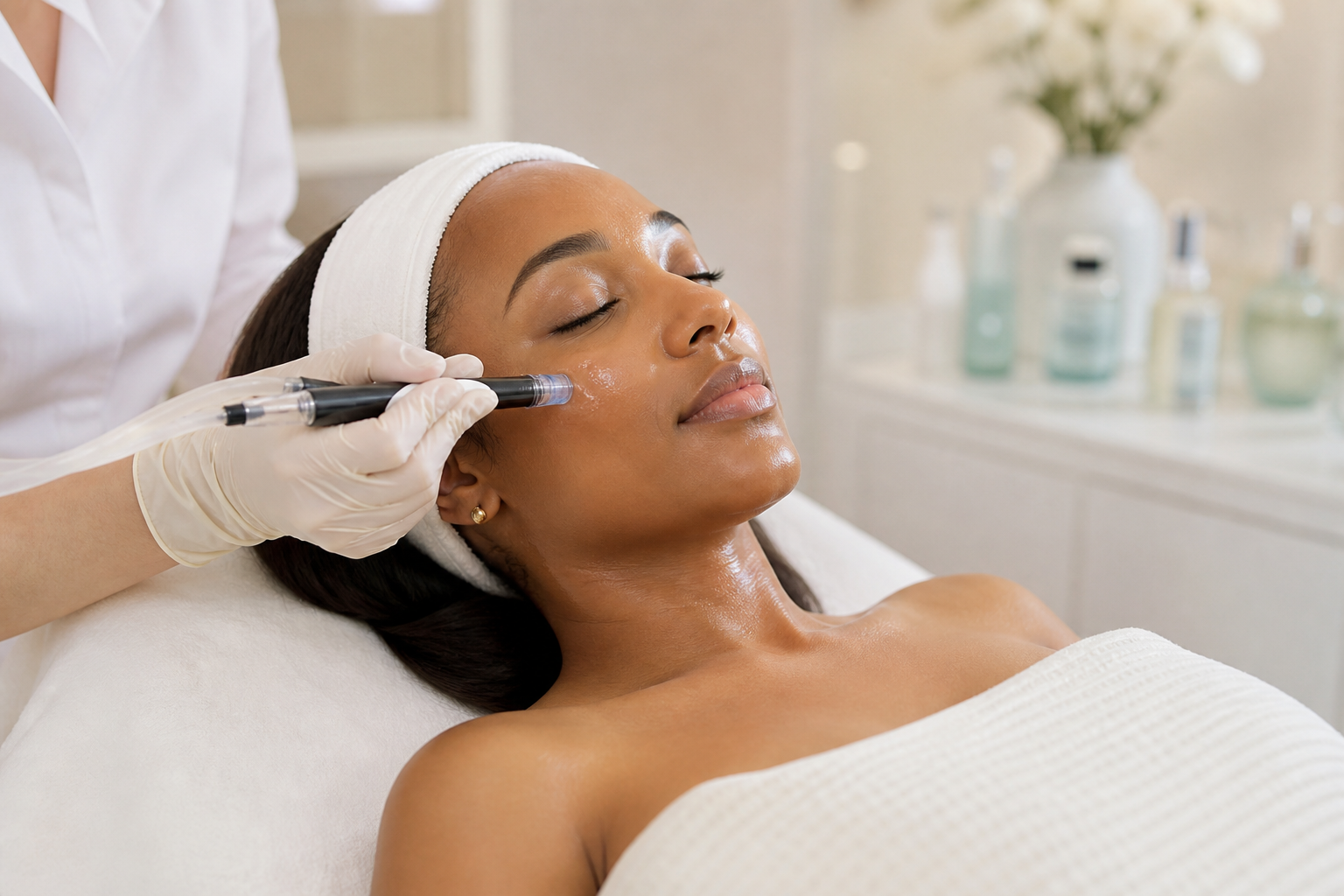 HydraFacial cleansing and infusion treatment