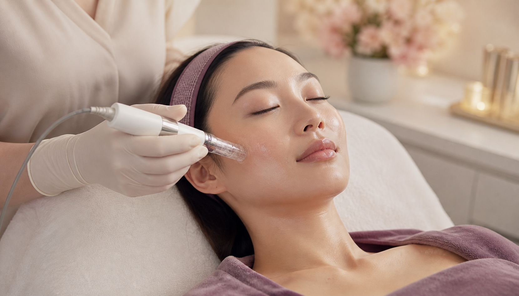 Professional hydrating microneedling treatment