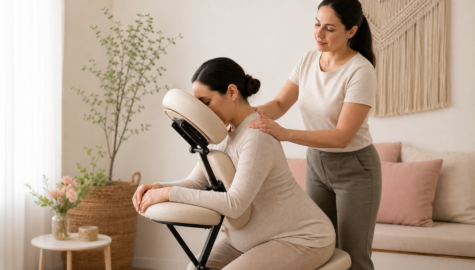 Supportive prenatal massage