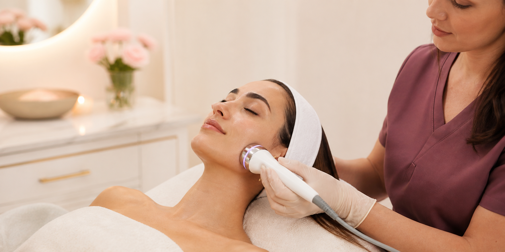 Radiofrequency facial treatment