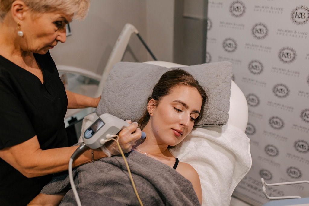 Exilis Ultra 360 facial skin tightening and jawline definition results