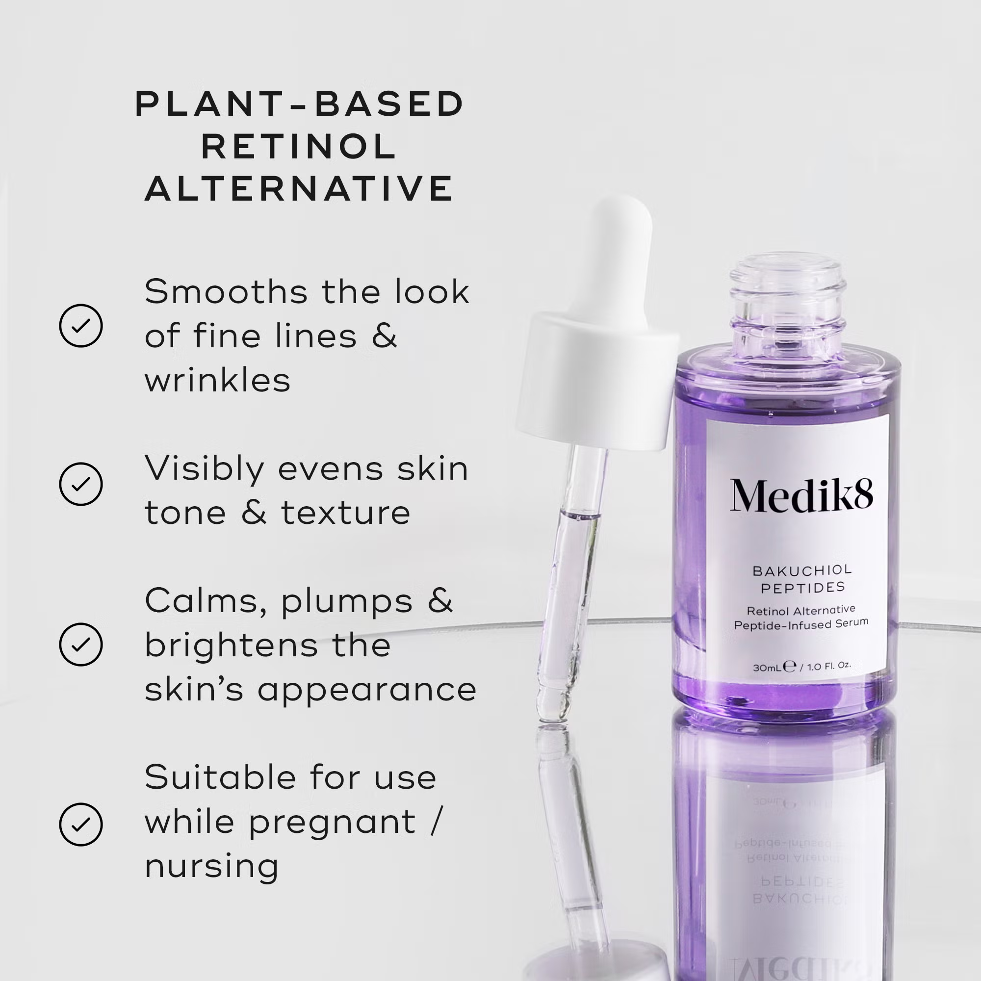 Bakuchiol Peptides Medik8 Bakuchiol Peptides serum bottle — product packaging
