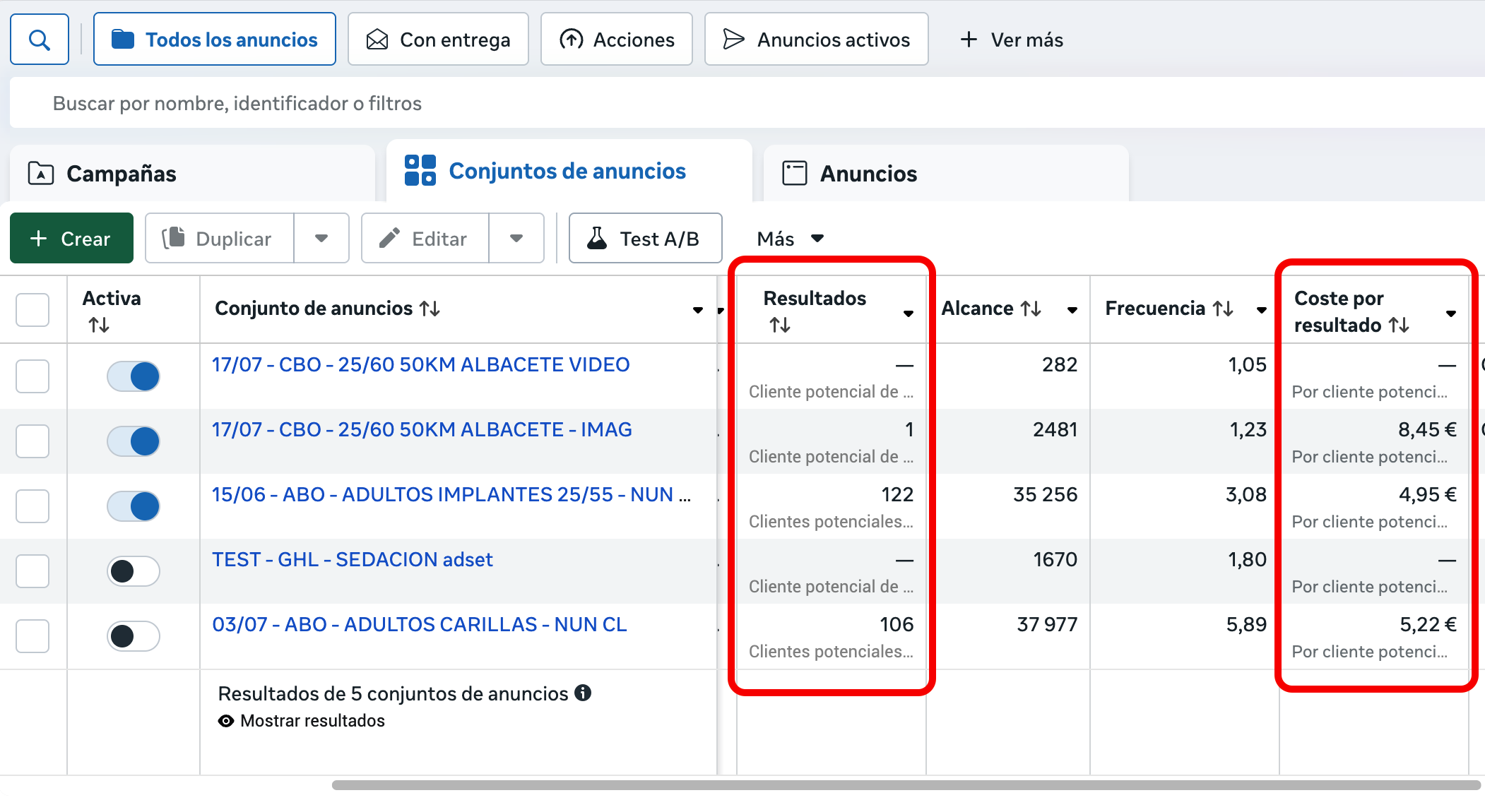 Caso real — Clínica dental Albacete