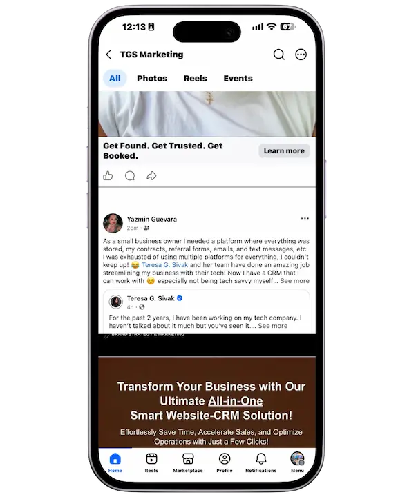 Detailed review from Yazmin Guevara on how TGS Marketing's CRM streamlined her business