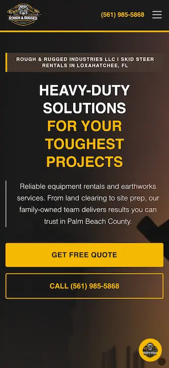 Rough and Rugged Industries Mobile Preview