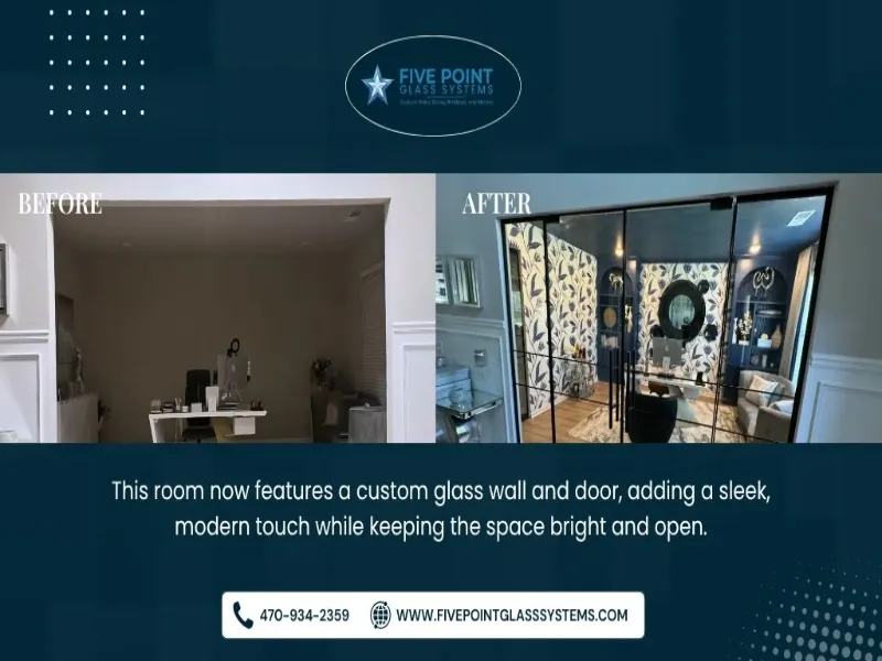 Five Point Glass System Actual Project Before and After