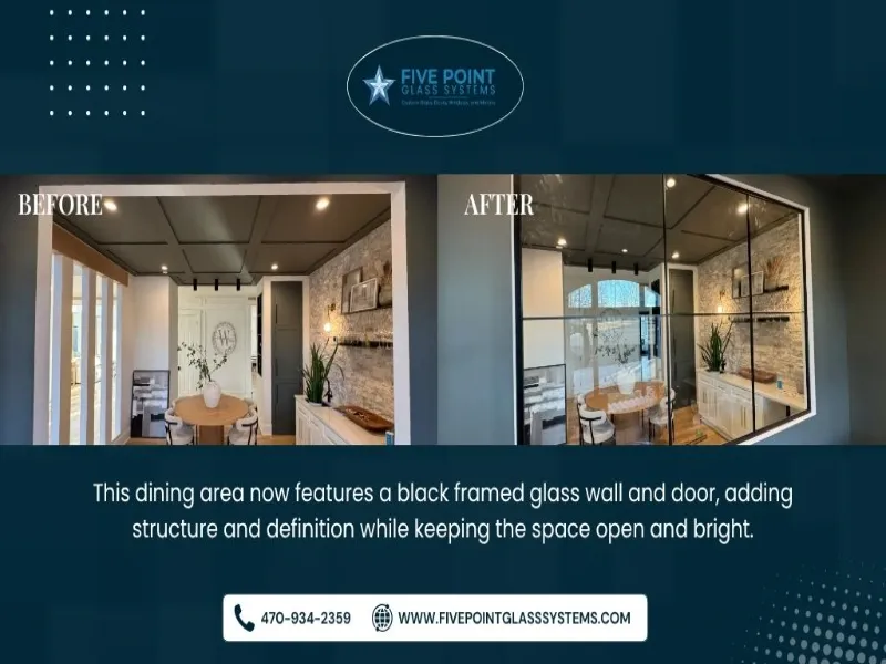 Five Point Glass System Before and After
