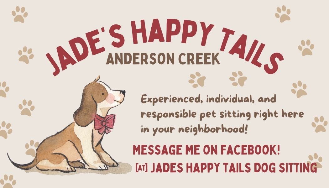 Pet services in anderson creek, north carolina, jade happy tails