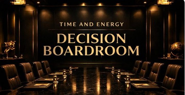 Time and Energy Decision Boardroom Sessions