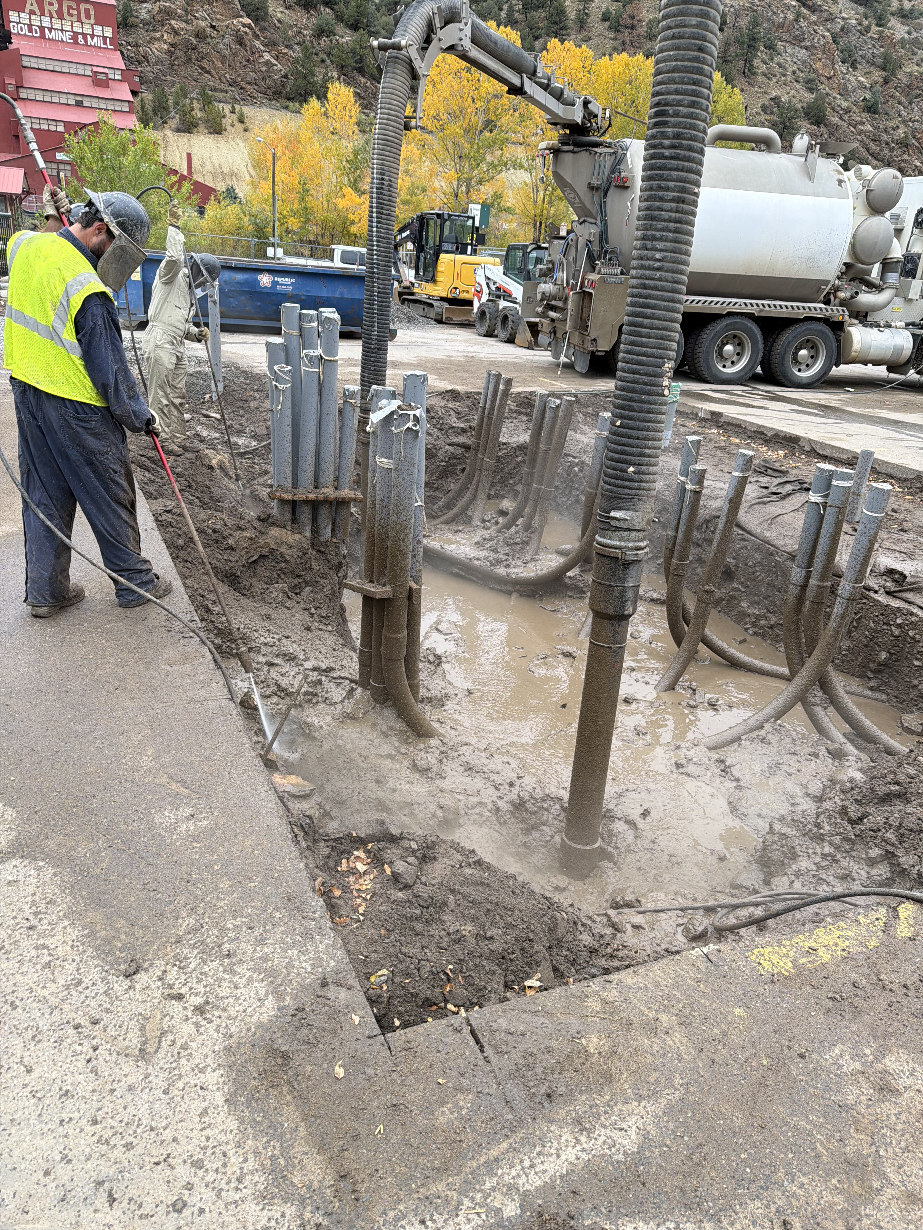Colorado Springs Retention Pond Drainage Basin Cleanouts