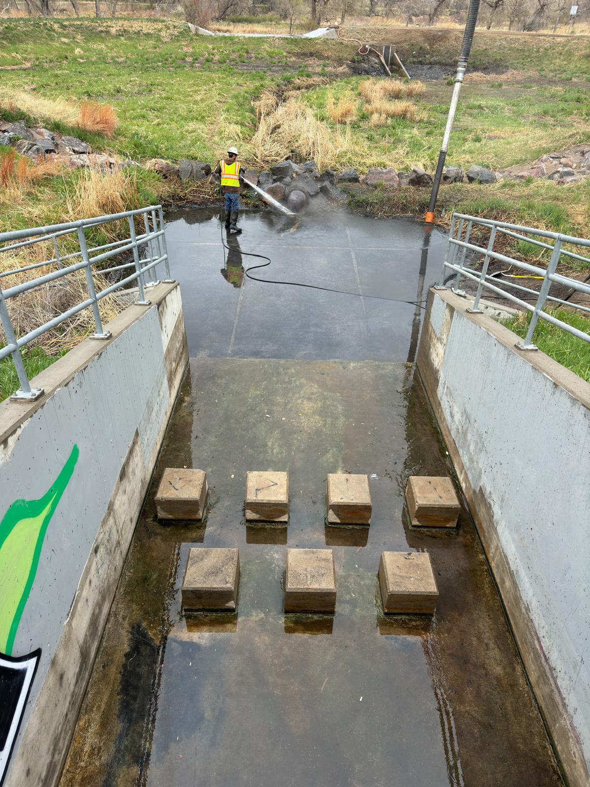 Retention Pond Drainage Basin Cleanouts in Denver