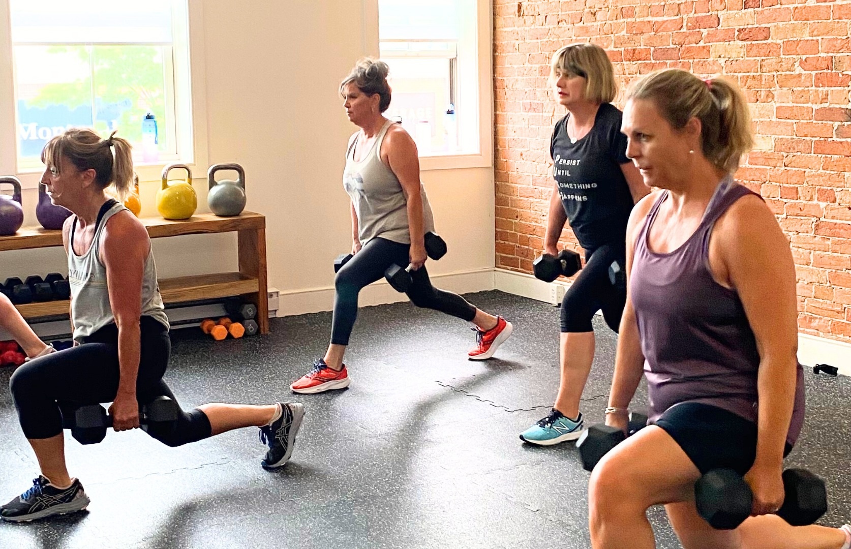 Women training together