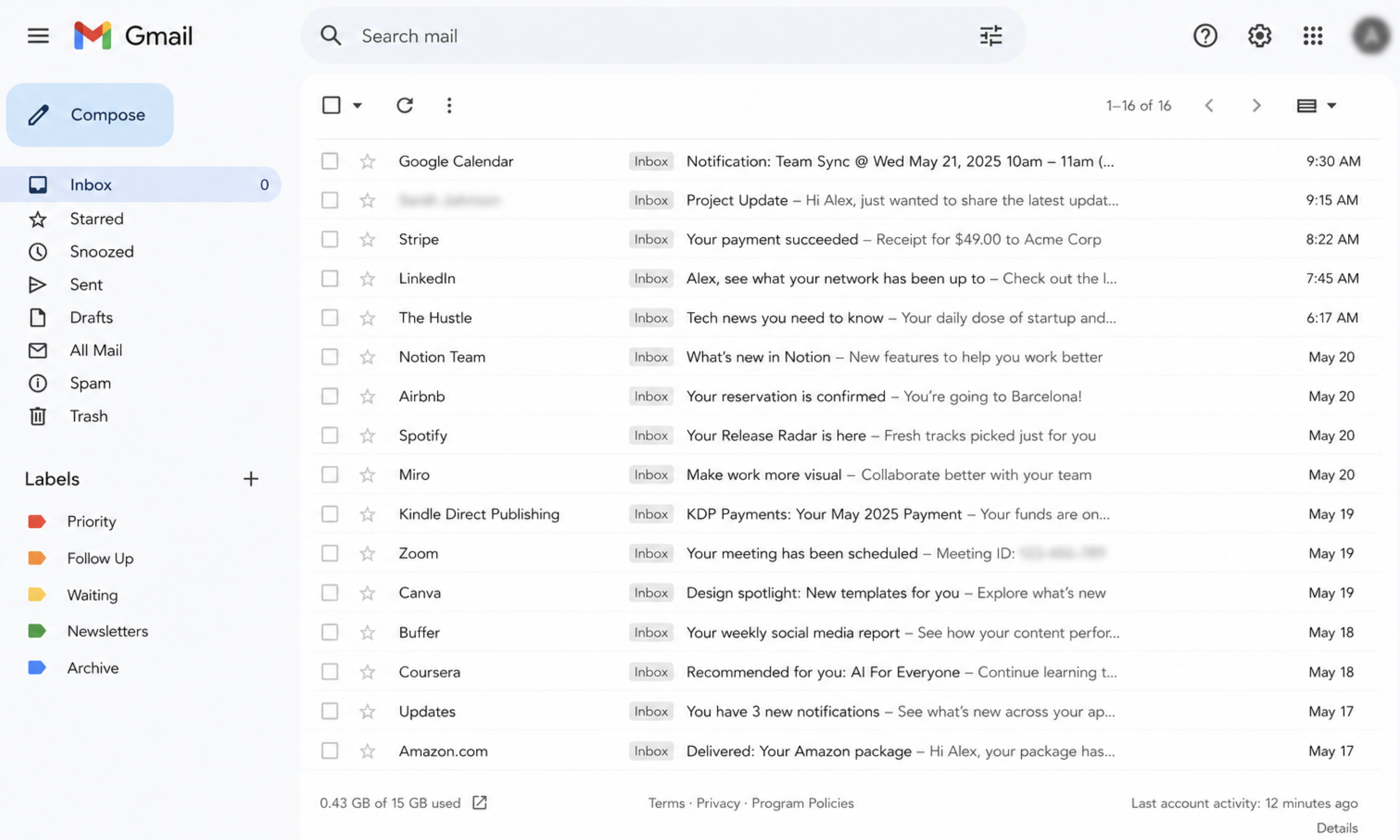 Inbox Zero System