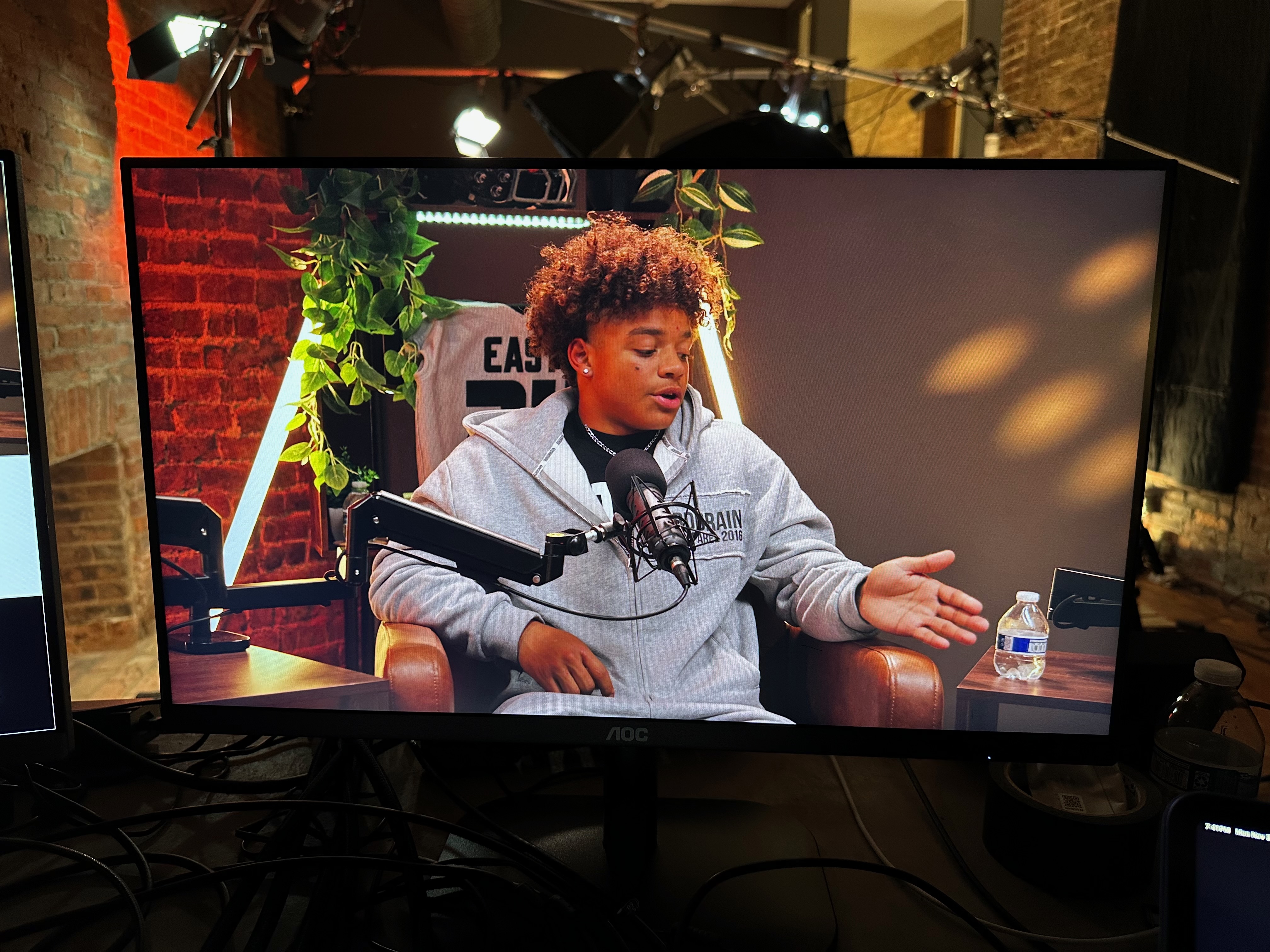 Podcast recording setup