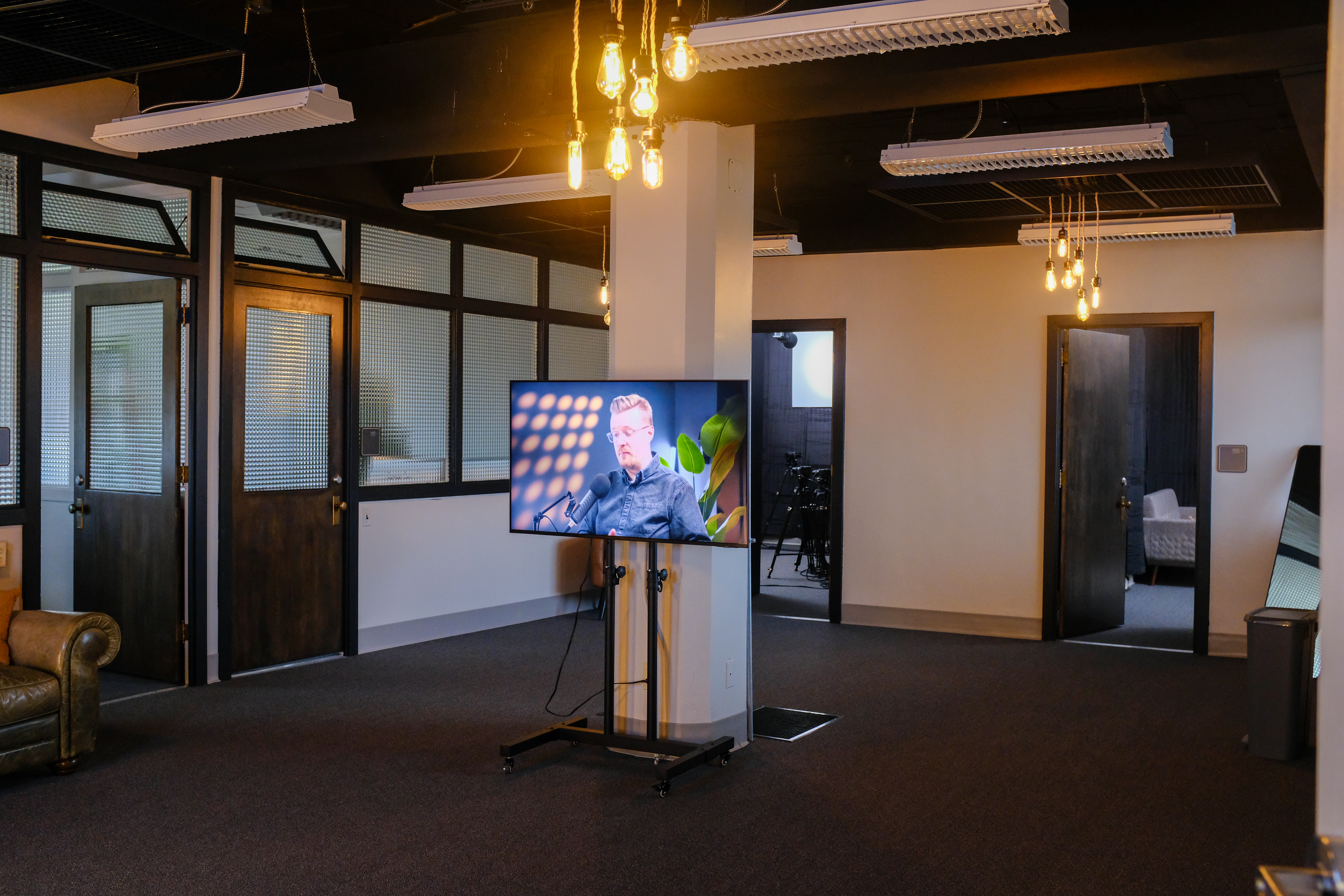 Cincinnati Podcast Studio interior