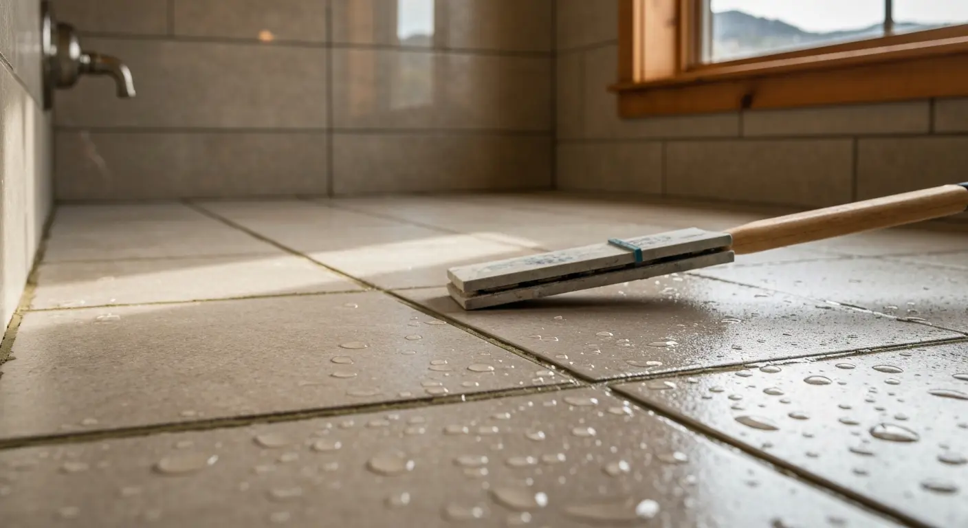 Tile installation detail