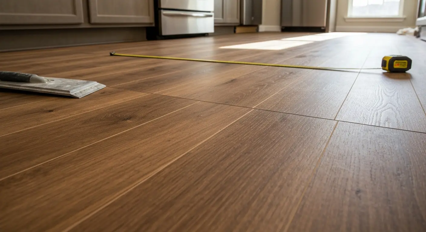 Luxury vinyl plank flooring