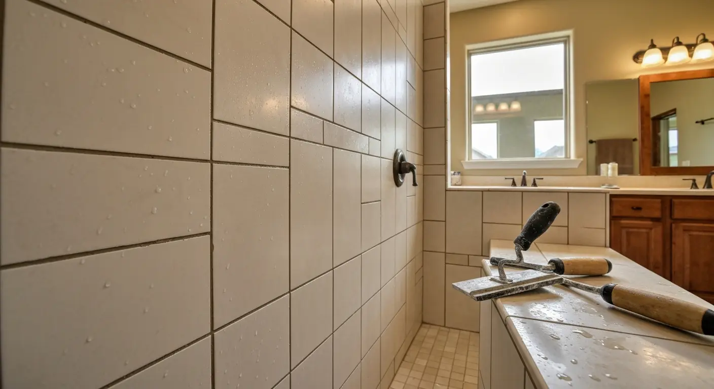 Tile shower installation