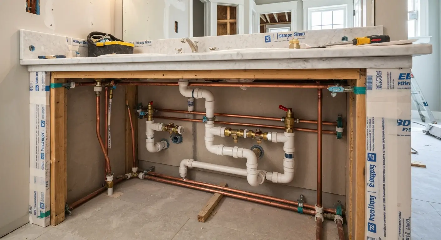 Bathroom plumbing
