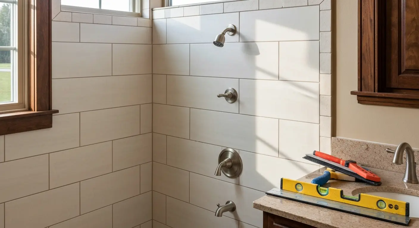 Custom shower installation