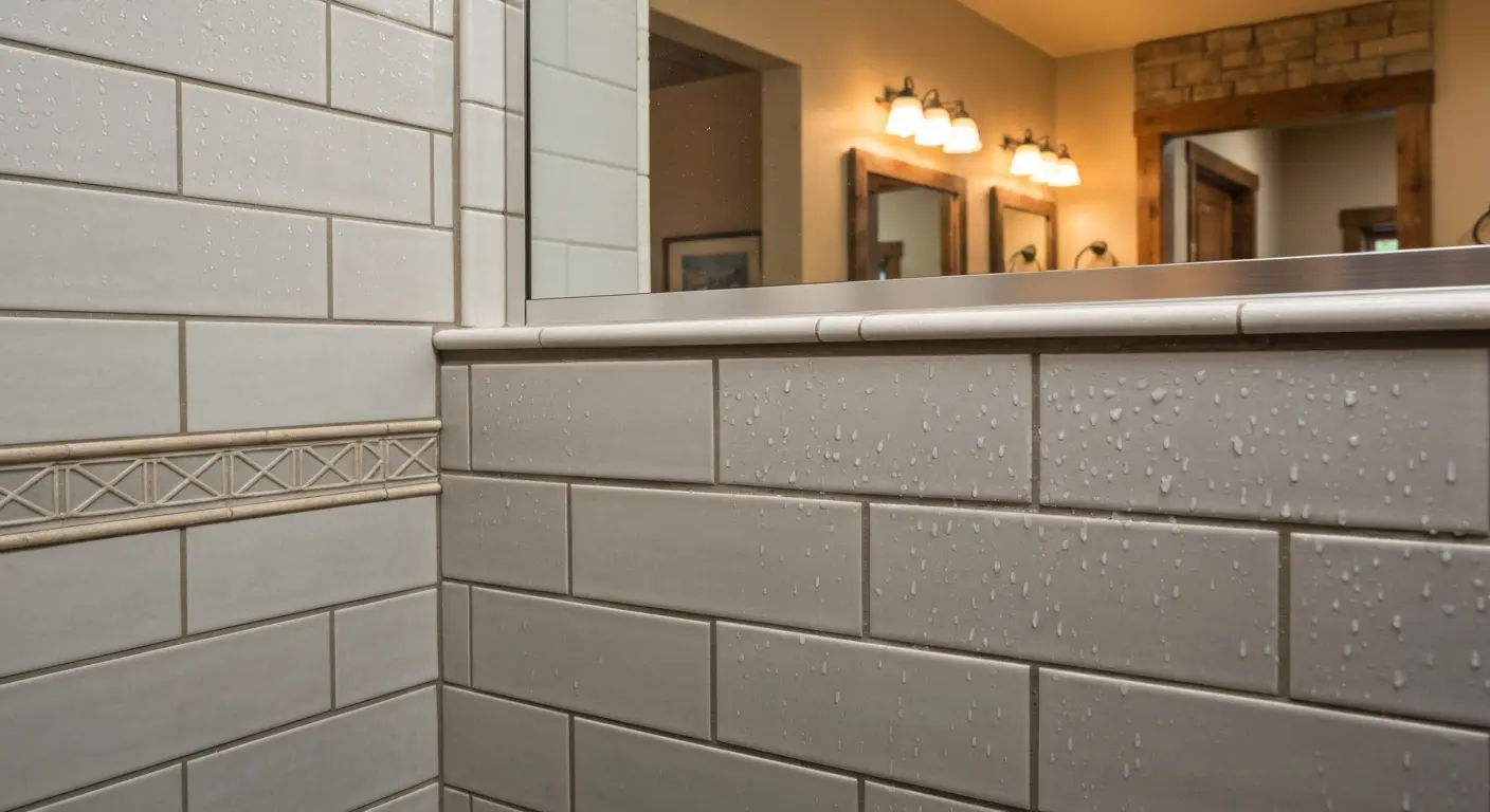 Tile shower installation