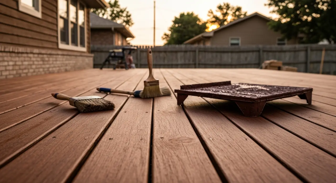 Deck staining project