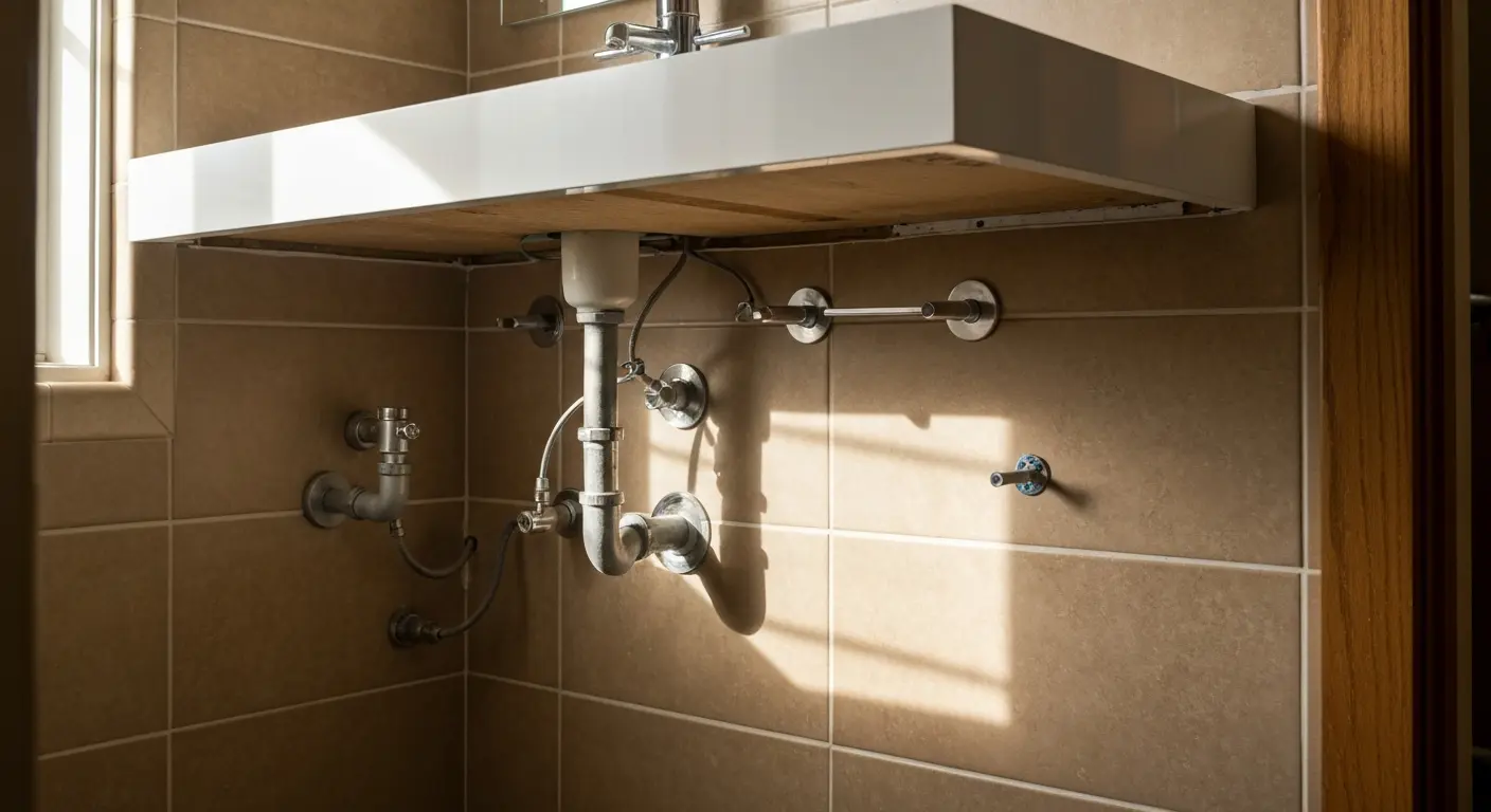 Bathroom vanity installation