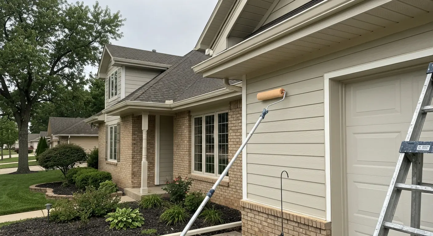 House exterior painting project